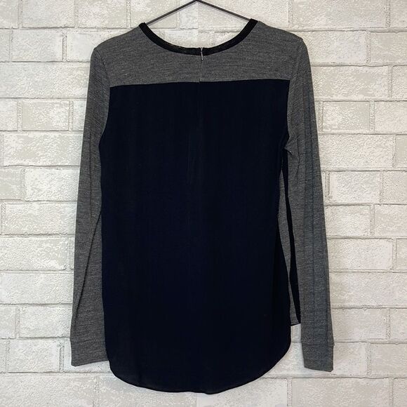 Rebecca Taylor Mixed Media Raglan Long Sleeve 0 - Picture 3 of 7